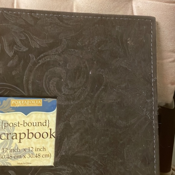 Never used, velvet, floral, middle square cutout display scrapbook. Very soft. - Picture 7 of 13